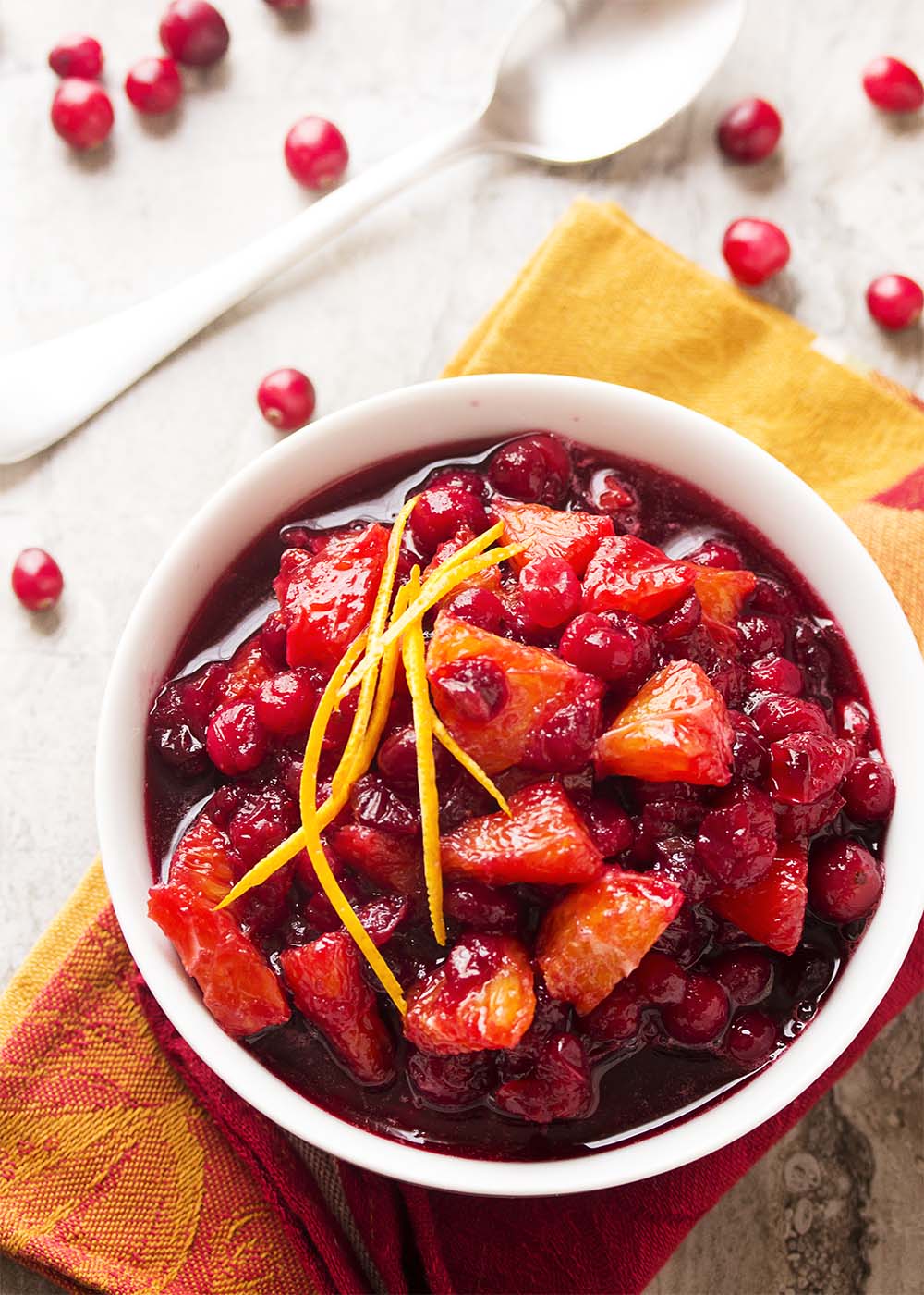 Cranberry Sauce with Port and Oranges Just a Little Bit