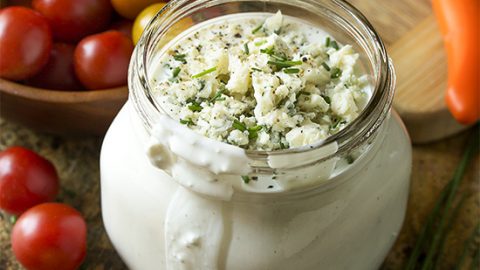 Homemade Buttermilk Blue Cheese Dressing Just A Little Bit Of Bacon