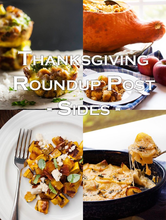 Thanksgiving Sides Roundup Post - All the sides I've made that would be a wonderful part of a Thanksgiving holiday dinner. | justalittlebitofbacon.com