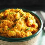 Chipotle Mashed Sweet Potatoes - Spicy, smoky chipotle in adobo sauce provides just the right amount smoky heat to balance out these creamy and buttery sweet potatoes. Excellent when paired with roasted or grilled meats! | justalittlebitofbacon.com