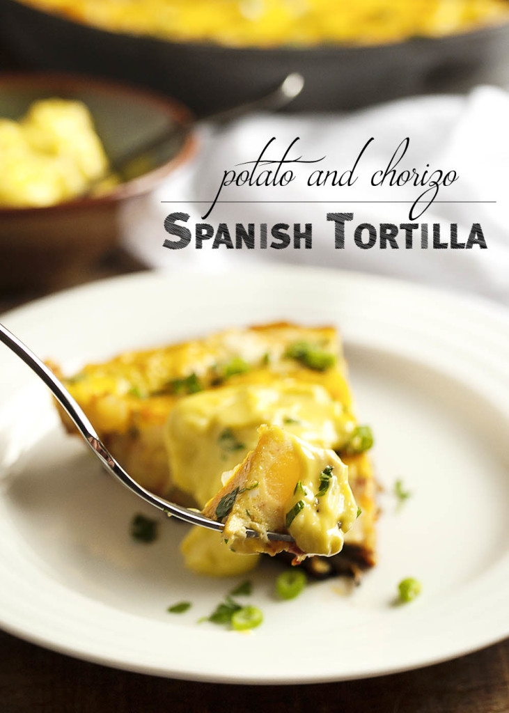 Potato and Chorizo Spanish Tortilla With Aioli - Just a Little Bit of Bacon