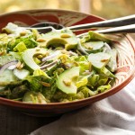 Winter Romaine Salad with Yogurt Dressing