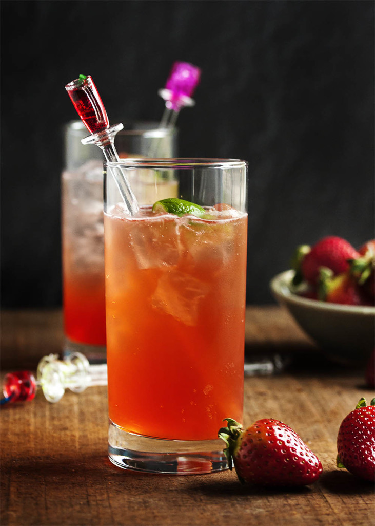Strawberry Vodka Collins Just a Little Bit of Bacon