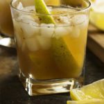 Pear Bourbon Smash Cocktail
