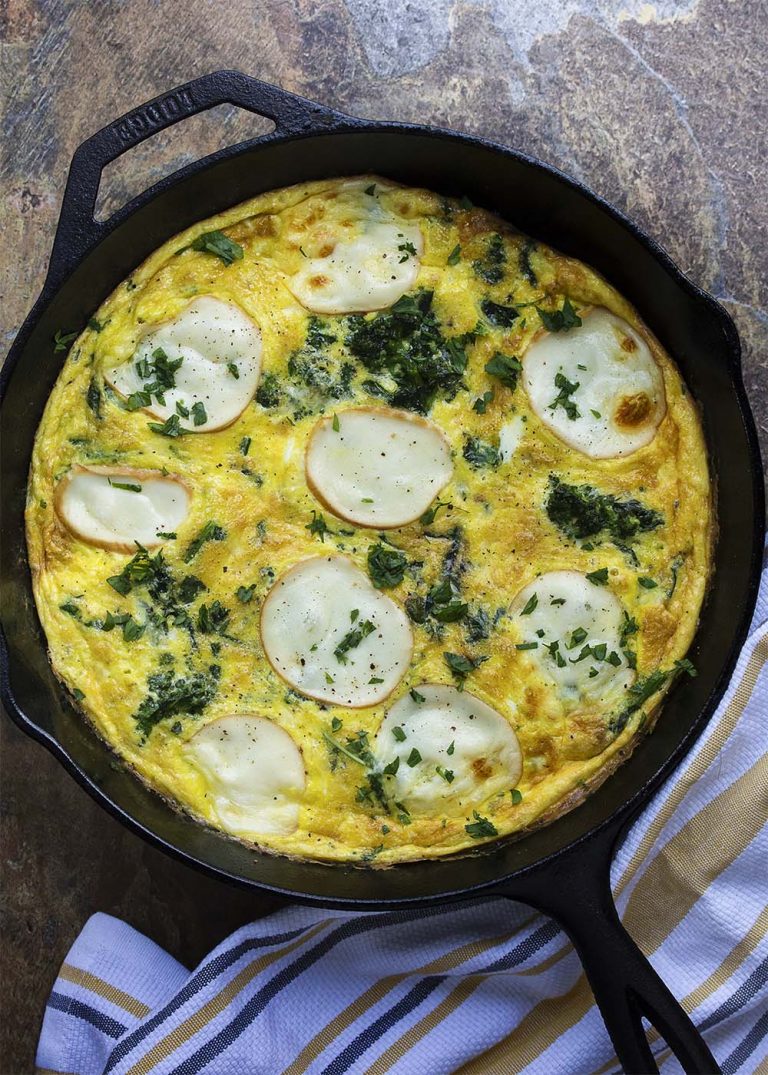 Broccoli Rabe and Smoked Mozzarella Frittata Just a Little Bit of Bacon