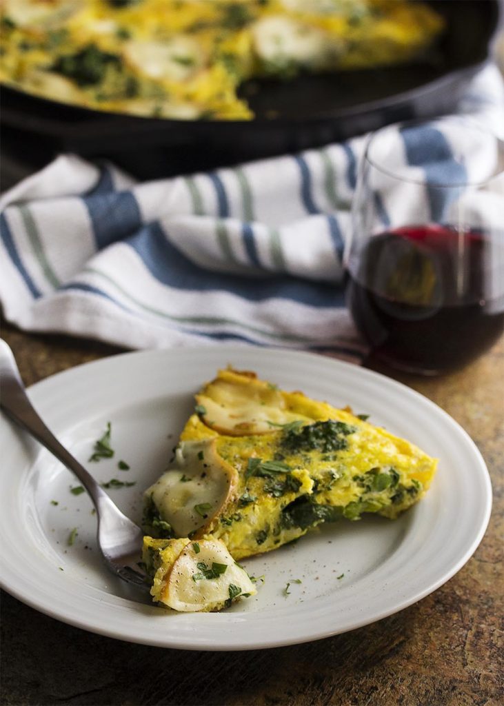 Broccoli Rabe and Smoked Mozzarella Frittata Just a Little Bit of Bacon