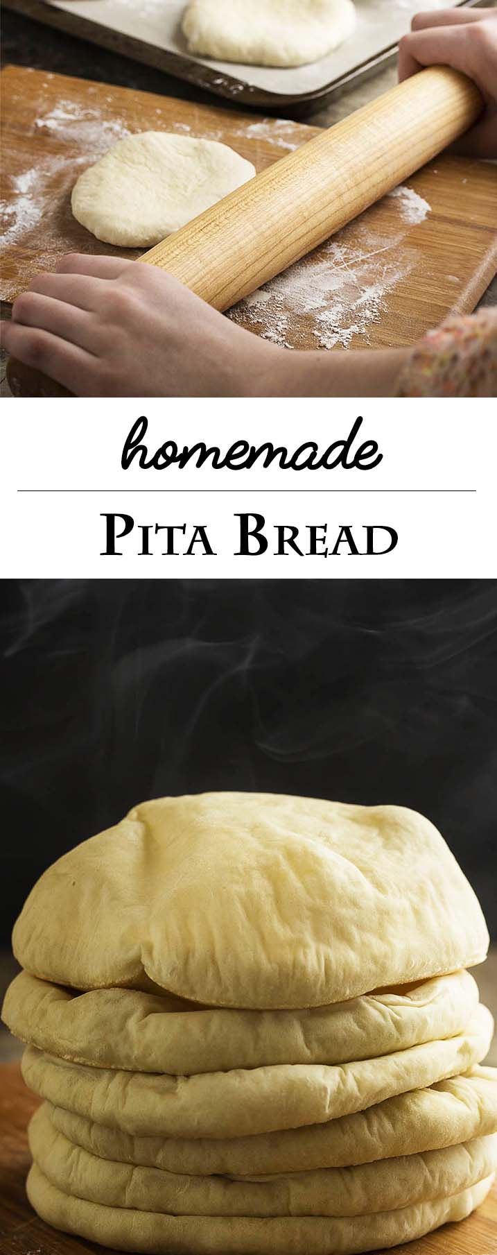 Homemade Greek Pita Bread isn't hard to make! You simply need a hot oven, fresh yeast, and a few tricks to make yummy pocket bread. | justalittlebitofbacon.com