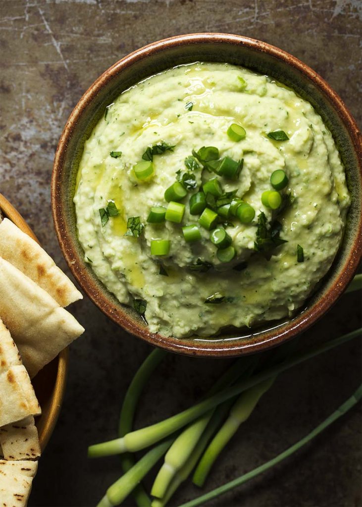 White Bean and Garlic Scape Dip Just a Little Bit of Bacon