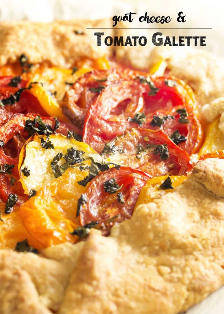 Goat Cheese and Heirloom Tomato Galette Just a Little Bit of Bacon