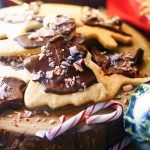 The Italian pastry dough, pasta frolla, is great for pies and tarts, but it is also great for Christmas cutout cookies! We like ours decorated with chocolate and mint. So easy! | justalittlebitofbacon.com