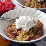 Apple Cranberry Crisp with Oatmeal Topping