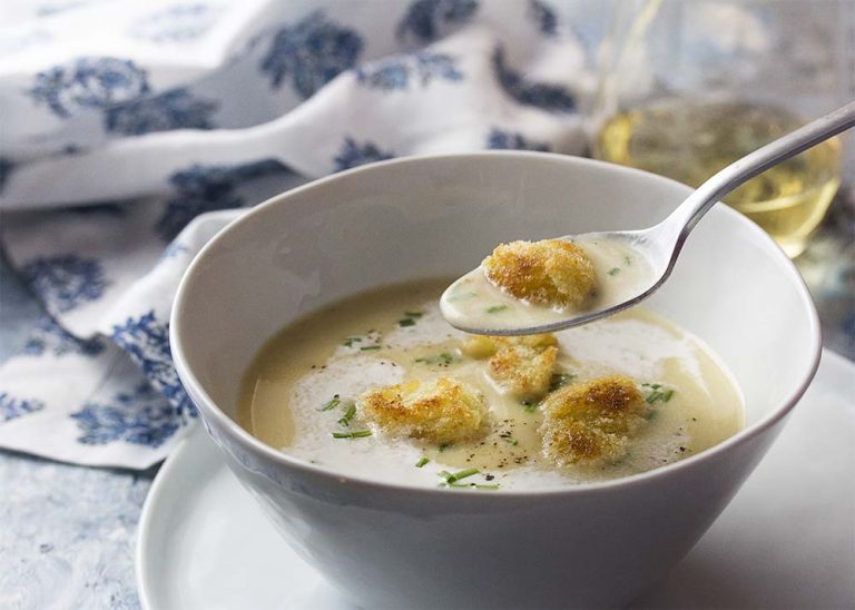 Classic Potato Leek Soup in the Pressure Cooker Just a Little Bit of Bacon