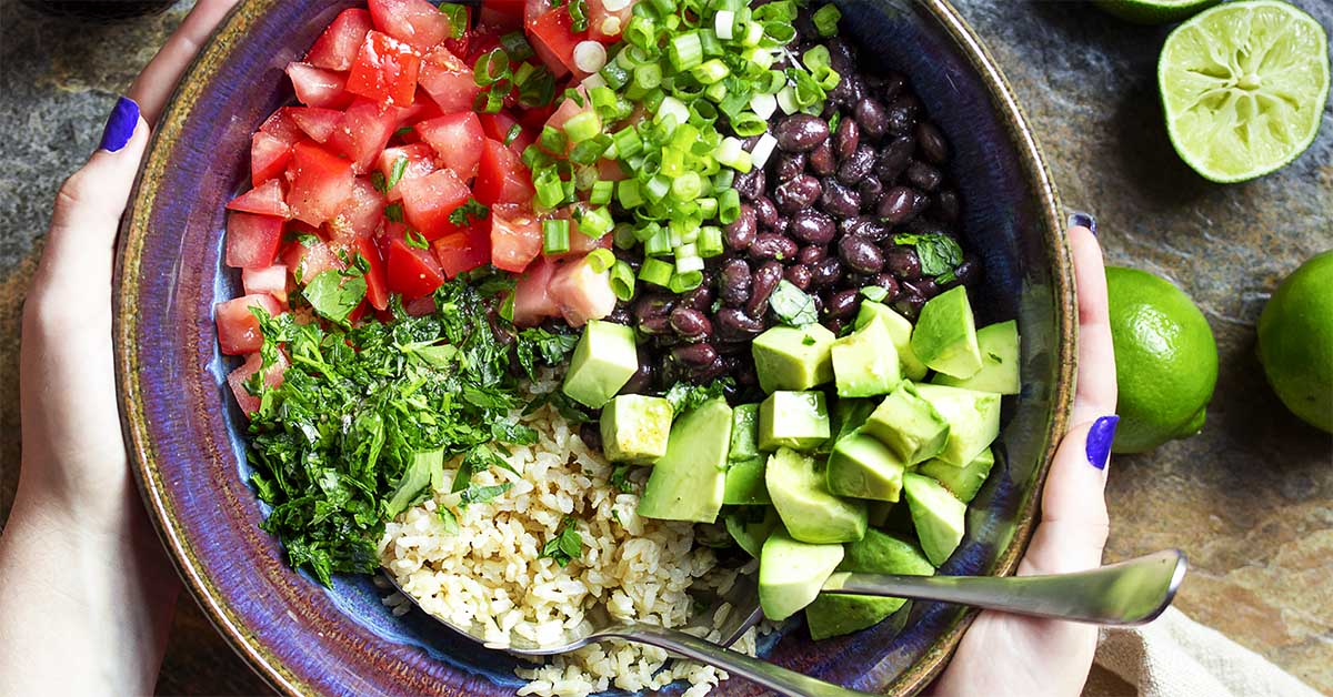 Southwestern Brown Rice and Black Bean Salad - Just a Little Bit of Bacon