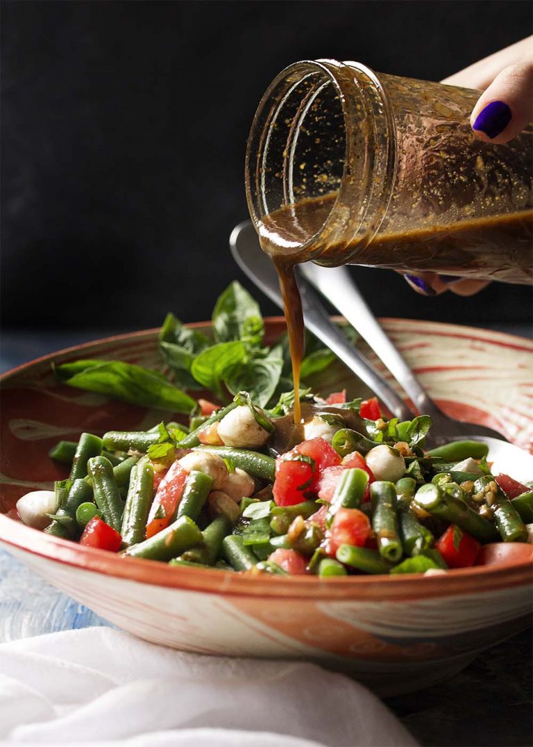 Italian Green Bean and Tomato Salad with Balsamic Dressing Just a