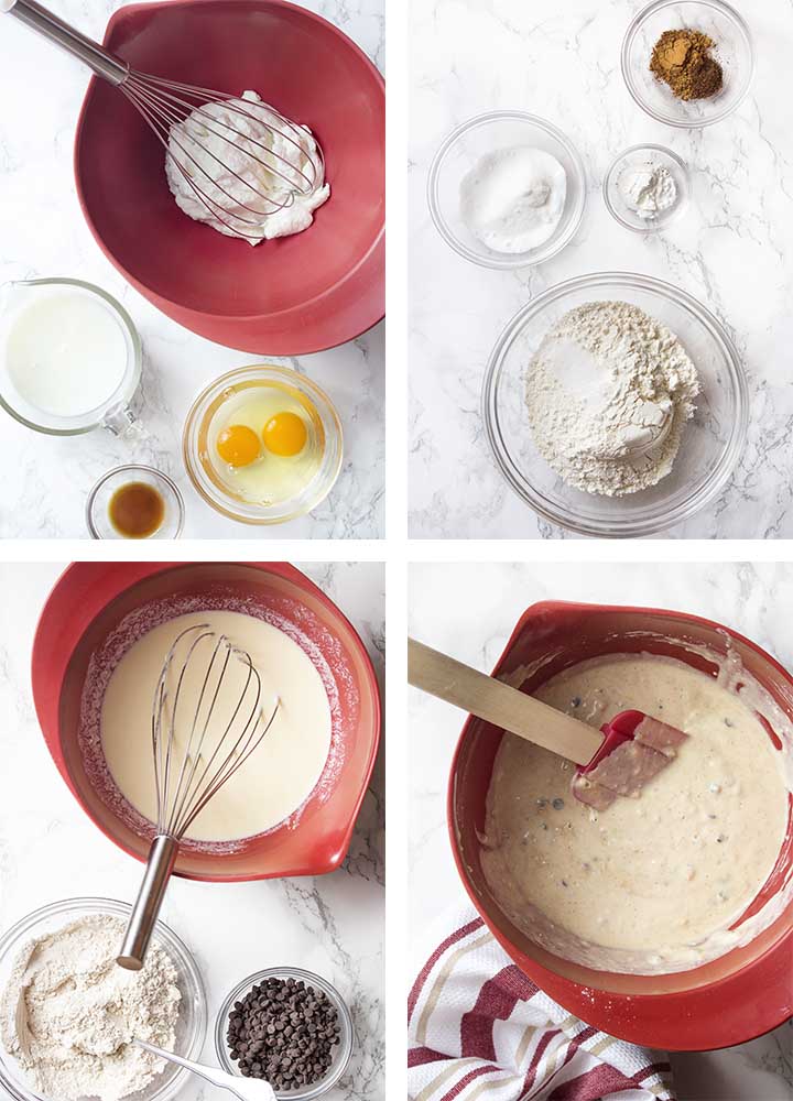 Step by step on how to make the recipe.