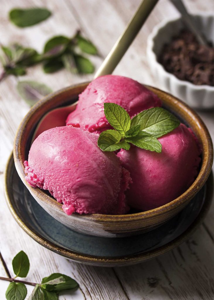 Raspberry Frozen Yogurt Just a Little Bit of Bacon