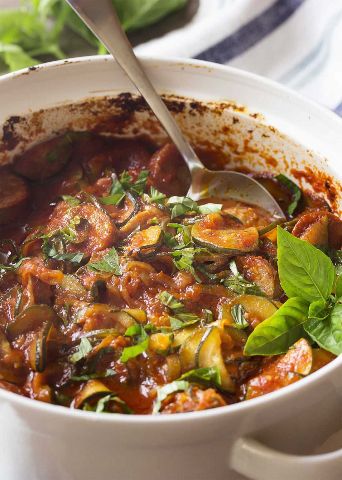 Italian Sausage and Zucchini Casserole Just a Little Bit of Bacon