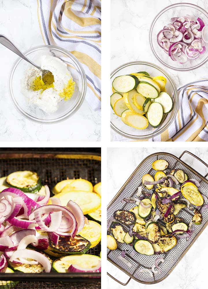 Step by step on how to make the recipe.