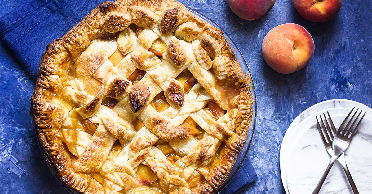 Old Fashioned Peach Pie - Just a Little Bit of Bacon