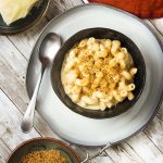 Homemade, easy, and fast! My one pot mac and cheese is creamy, cheesy, and made right on the stovetop for a family pleasing weeknight dinner. | justalittlebitofbacon.com #macandcheese #pastarecipes #pasta #dinnerrecipes