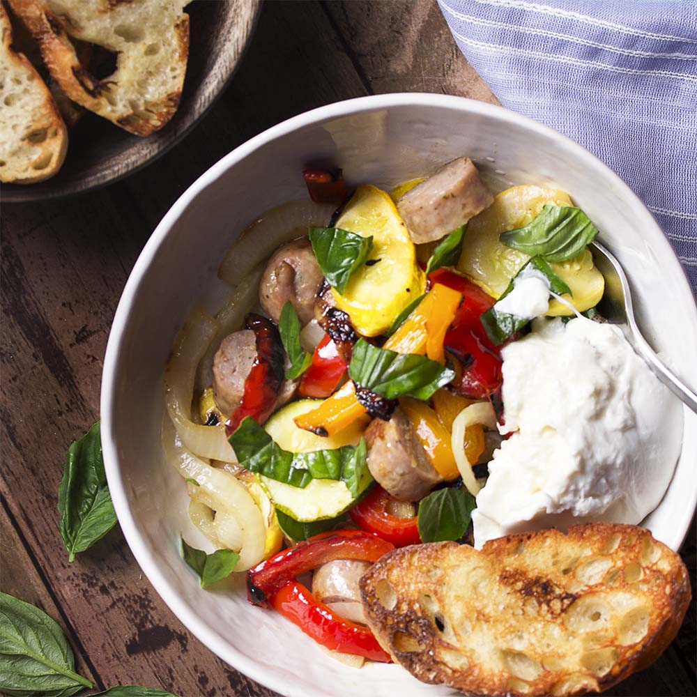 Grilled Italian Sausage Salad Just a Little Bit of Bacon