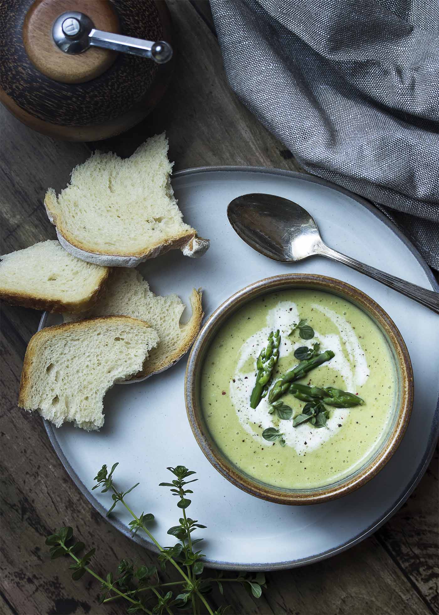 Cold Asparagus Bisque Just a Little Bit of Bacon