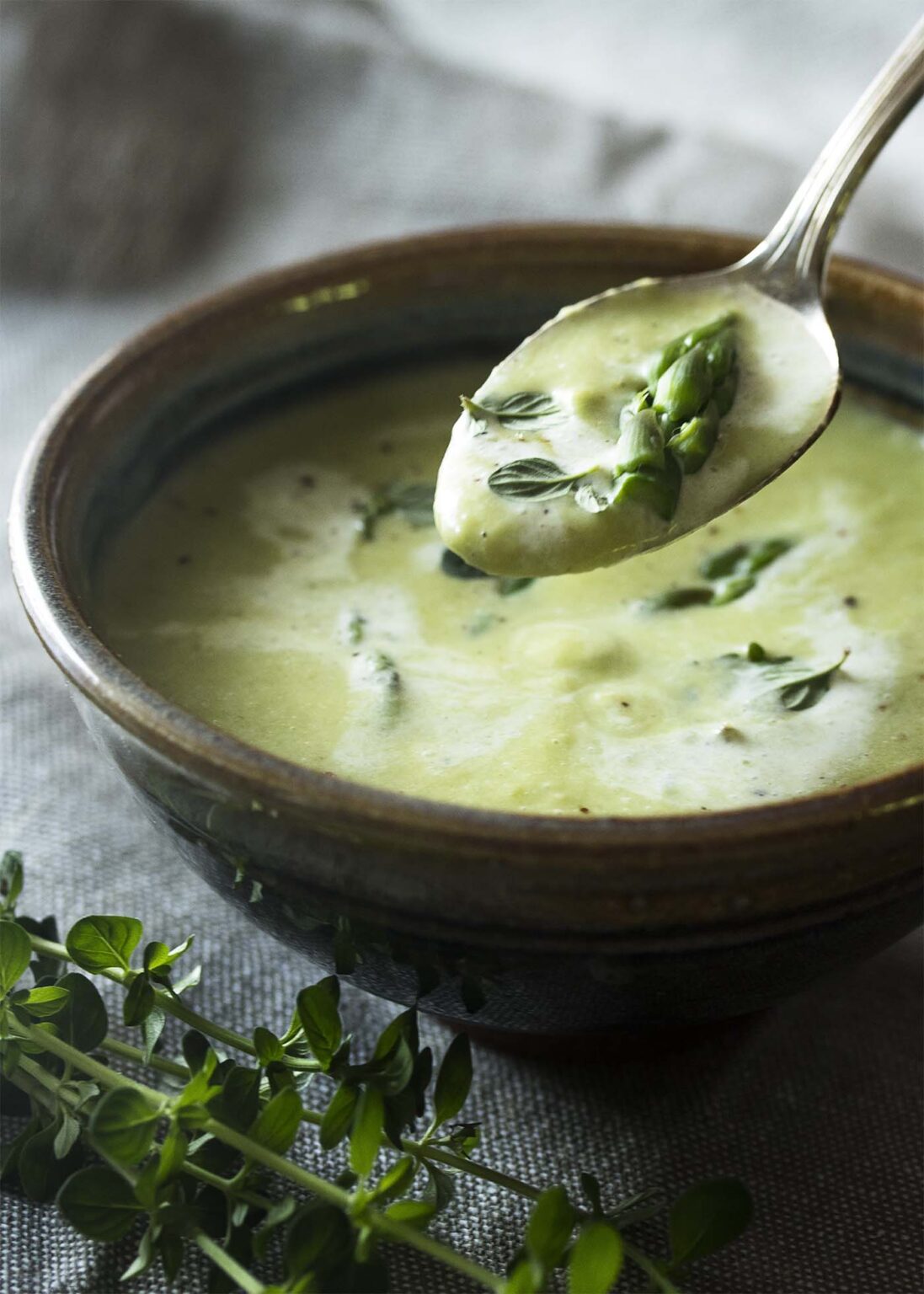 Cold Asparagus Bisque Just a Little Bit of Bacon