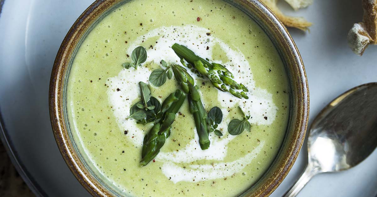 Cold Asparagus Bisque Just a Little Bit of Bacon